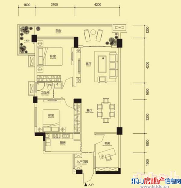 蓝湾半岛开盘倒计时经典户型图解析