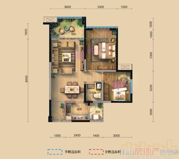 雁和蓝山湾A1户型