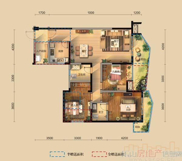 雁和蓝山湾C2-2户型