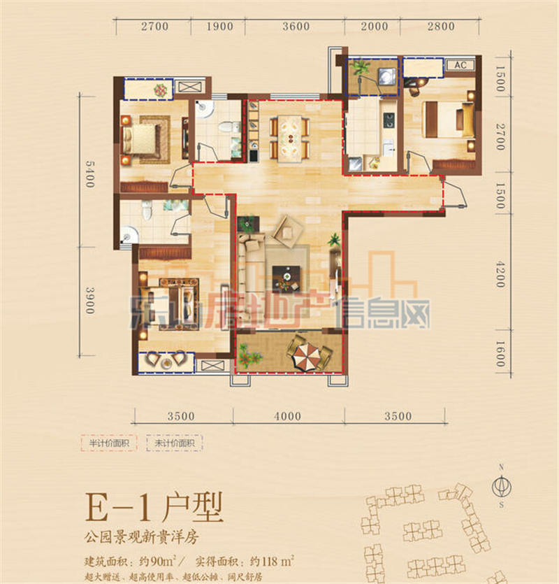 嘉州新城滟澜洲E-1