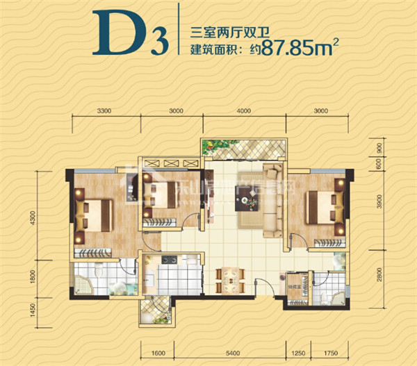 年末加推 五洲汉唐中庭楼王23号楼 户型提前赏-房乐山-乐山房产网