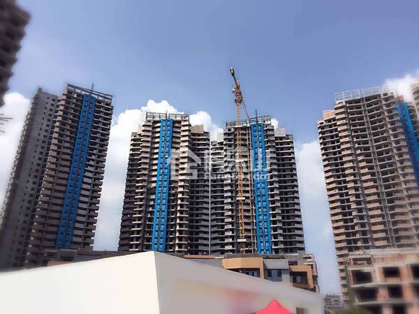 【最新工程进度】蓝山湾全线封顶 实景看得见