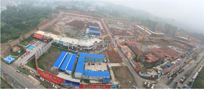 乐山万达广场施工现场 乐山万达广场施工现场