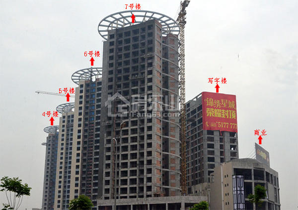 乐山这些楼盘工程进度太神速！一个大写的“赞”！