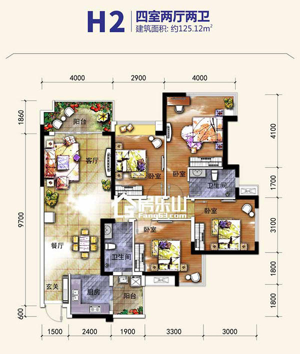 三代同堂拒绝蜗居 乐山125平米以上的优质户型推荐 三代同堂拒绝蜗居 乐山125平米以上的优质户型推荐