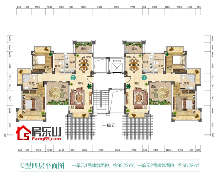 精装F1云悦C四层