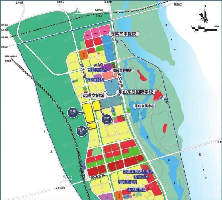 乐山冠英新区土地资源推介会 指大城南 三宗优质地块即将入市
