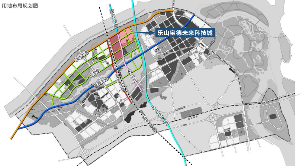 宝德未来科技城用地布局规划图
