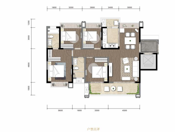 中心城棠颂府户型图 中心城棠颂府户型图