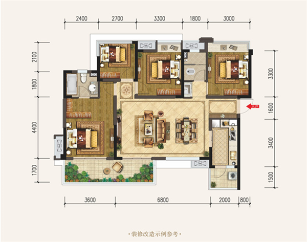 领地青江籣台户型图 领地青江籣台户型图