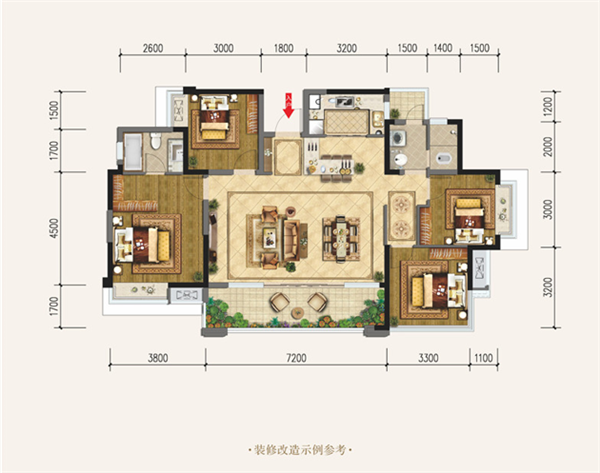 领地青江籣台户型图 领地青江籣台户型图