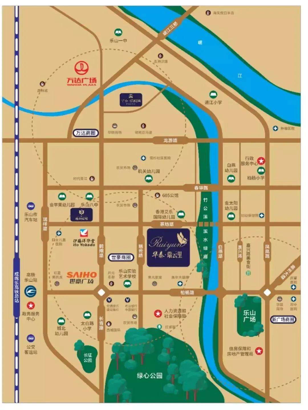 华泰瑞云里区位图