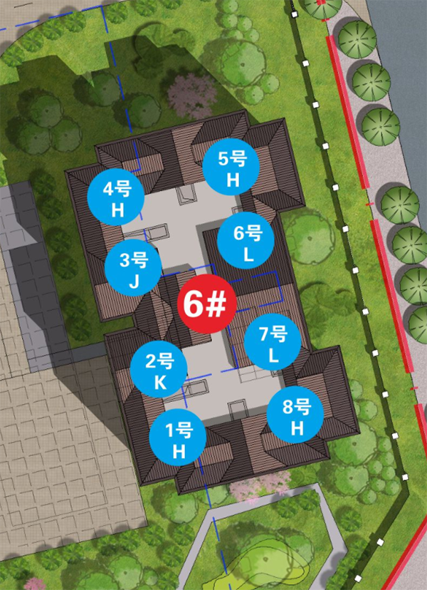 6栋户型分布图 6栋户型分布图