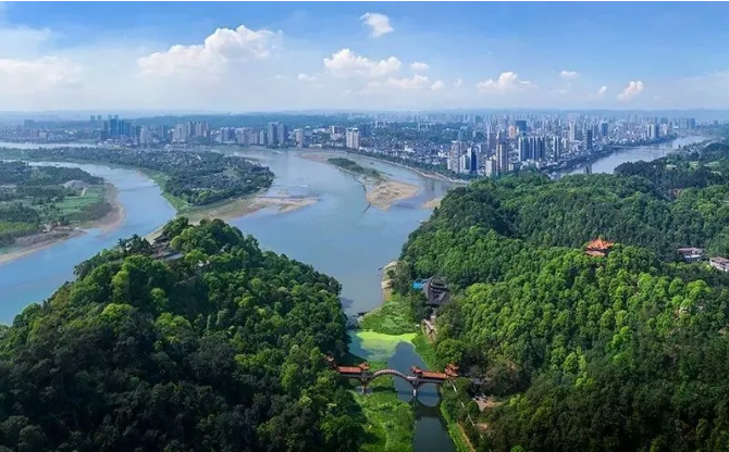 乐山城市实景图
