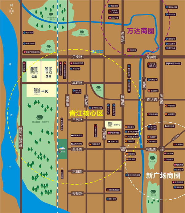 麓城区位图