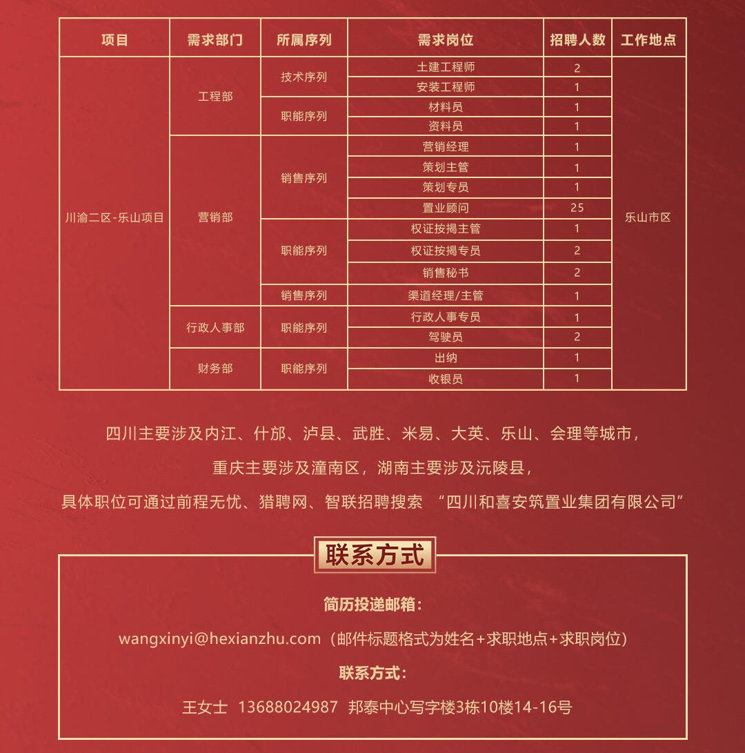 和喜安筑招聘 和喜安筑招聘