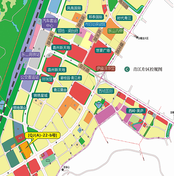 乐山青江片区规划图