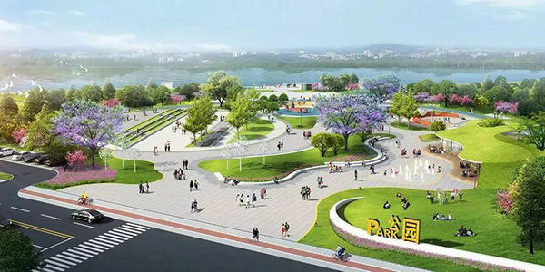 高新区市民广场效果图