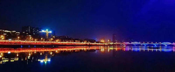 乐山夜景示意图 乐山夜景示意图