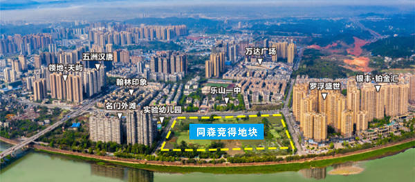 乐山同森地块位置图 乐山同森地块位置图