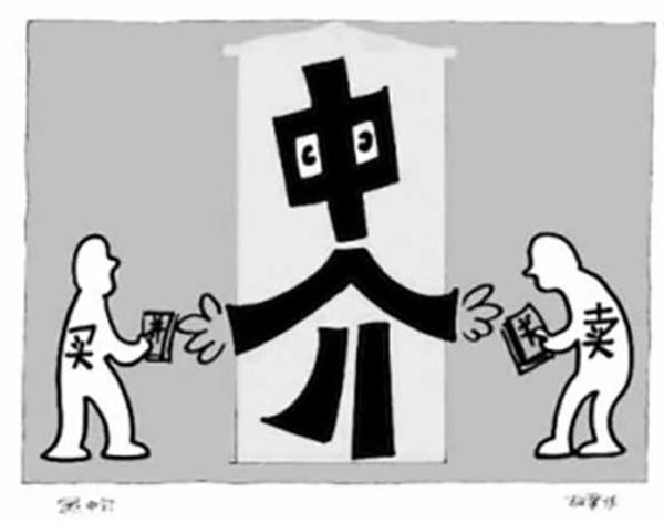 中介示意图