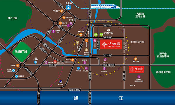 达公馆区位图