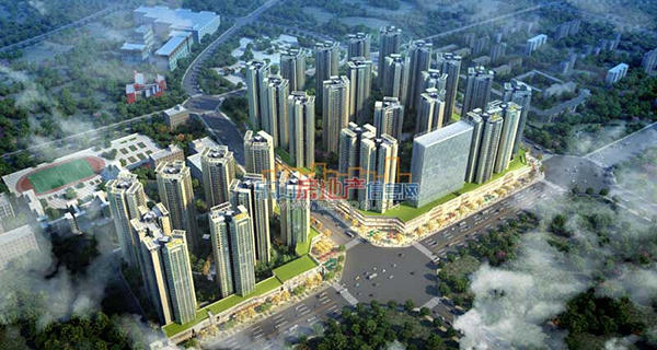乐山时代青江楼盘效果图