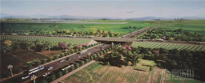 （乐山机场进场道路（北段）效果图）