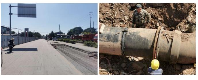 乐山通棉路修建进度实拍 乐山通棉路修建进度实拍