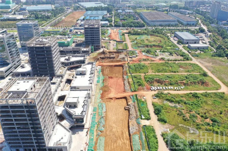 建业大道至创业路段工程进度图