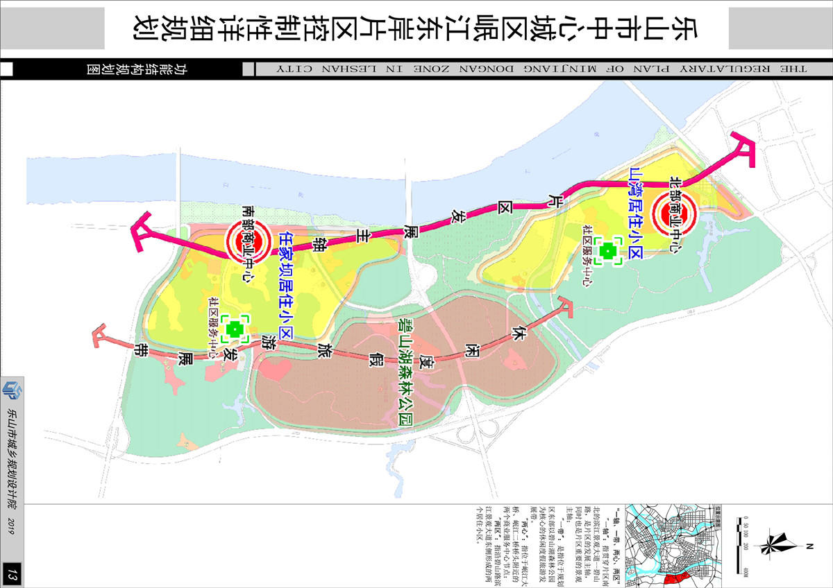 岷江东岸片区规划图