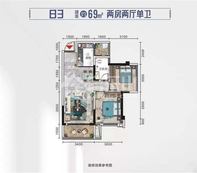 冠领华府户型图 冠领华府户型图