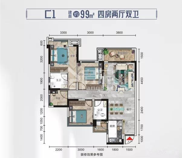 冠领华府户型图 冠领华府户型图
