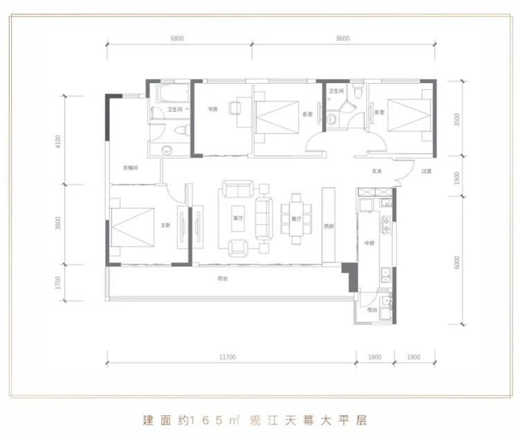 同森锦樾1号户型图 同森锦樾1号户型图