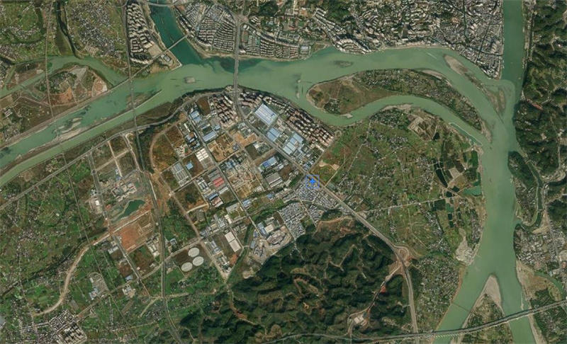 乐山高新区鸟瞰图 乐山高新区鸟瞰图