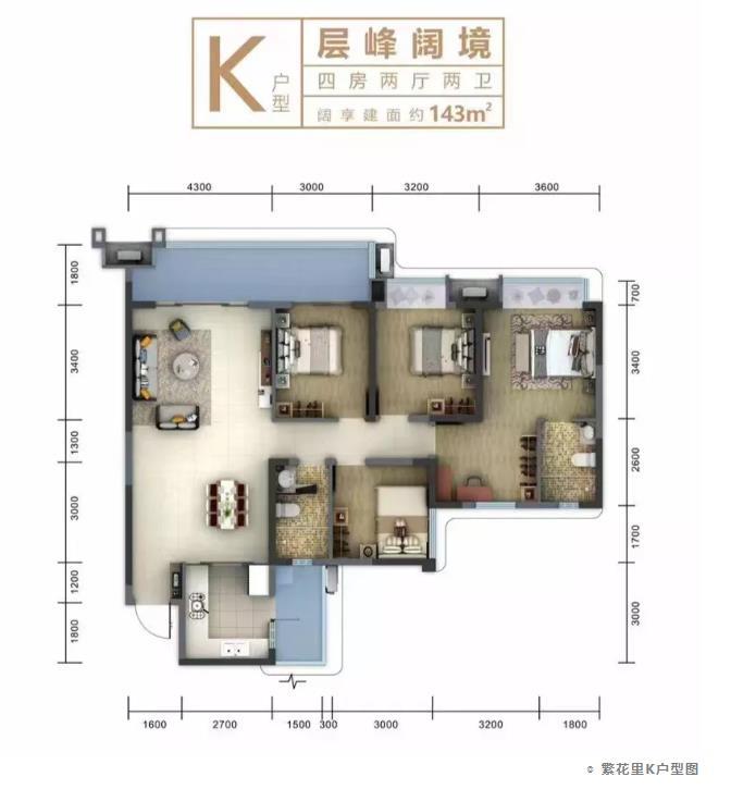◎ 繁花里K户型图 ◎ 繁花里K户型图