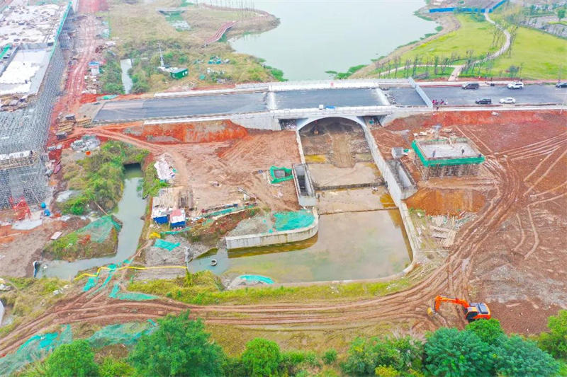 乐山高新区建业大道至创业路段 乐山高新区建业大道至创业路段
