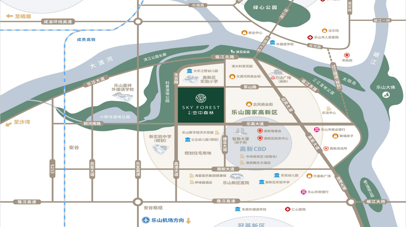 华泰空中森林区位图