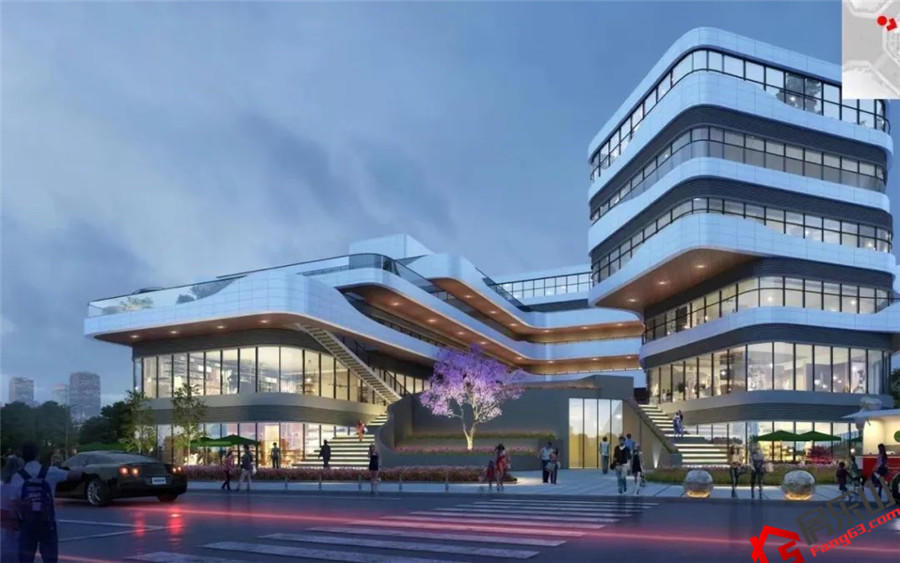乐山国家高新区城市综合体效果图
