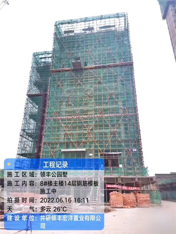 领丰公园墅工程进度图 领丰公园墅工程进度图