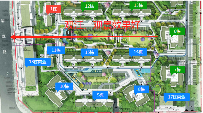 6号楼观江、景效果