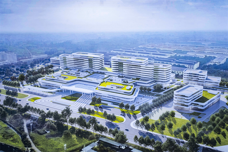峨眉山市人民医院整体迁建项目效果图 峨眉山市人民医院整体迁建项目效果图