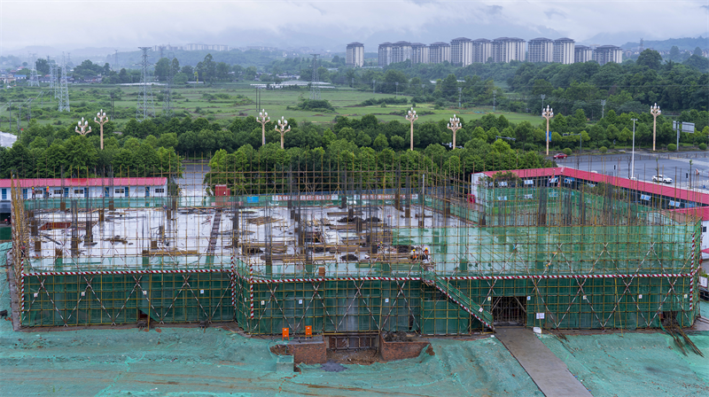 峨眉山市人民医院整体迁建项目现场施工图 峨眉山市人民医院整体迁建项目现场施工图