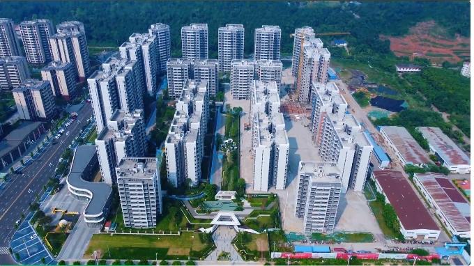 天樾国际城三期四期工程进度航拍图 天樾国际城三期四期工程进度航拍图