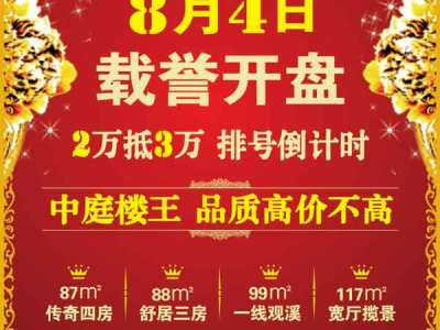 嘉美•龙湾水岸二批次8月4号开盘 排号倒计时