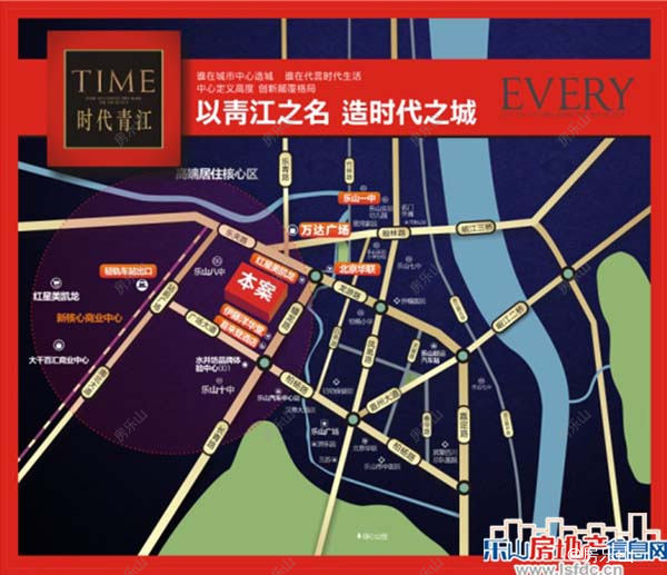 时代青江区位图