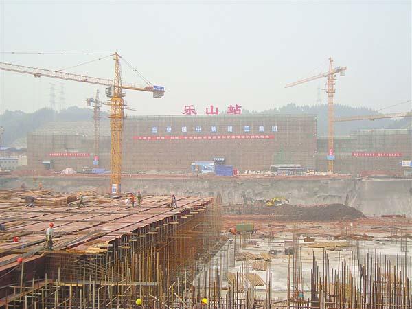 乐山高铁建设现场
