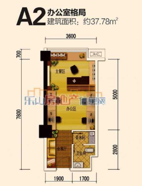 时代青江二期 A2户型图 时代青江二期 A2户型图