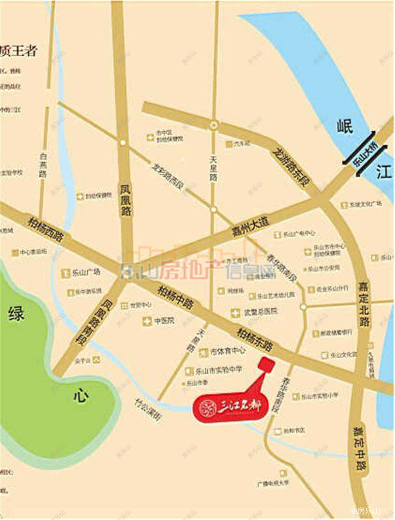 三江名都区位图