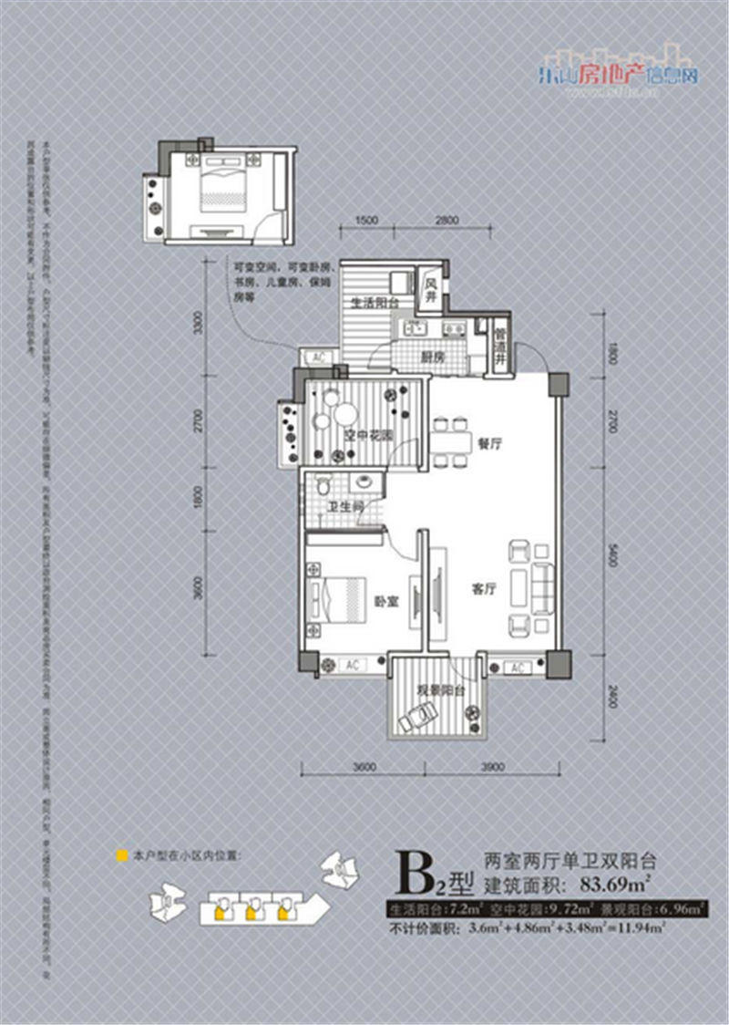 嘉州绿城西城首座B2
